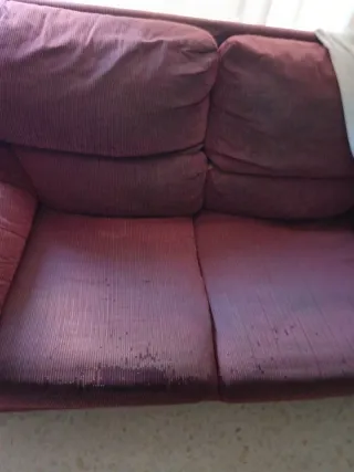Divano 3 e 2 posti in velluto
