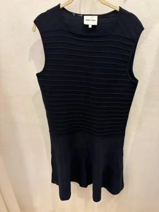 Vestido Bimba y Lola punto azul marino Talla L