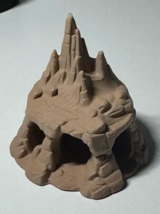 Adorno terrario cueva montaña