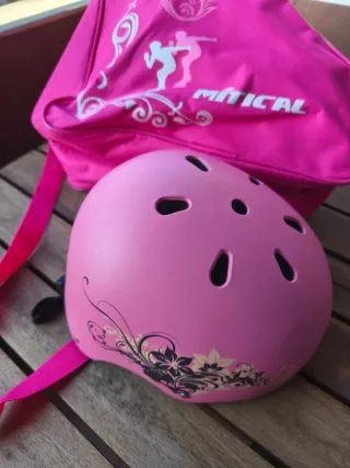 Casco+protectores+bolsa Mítical