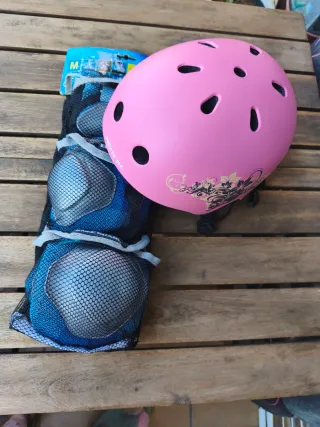 Casco+protectores+bolsa Mítical