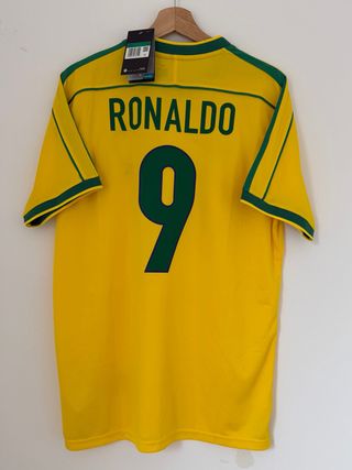 Camiseta Ronaldo Nazario 9 Brasil 98 Talla XL