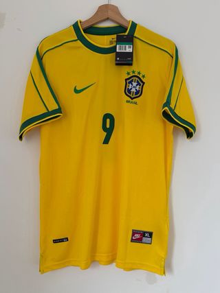 Camiseta Ronaldo Nazario 9 Brasil 98 Talla XL
