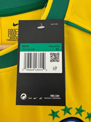 Camiseta Ronaldo Nazario 9 Brasil 98 Talla XL