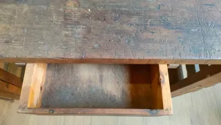 Banco de carpintero antiguo madera