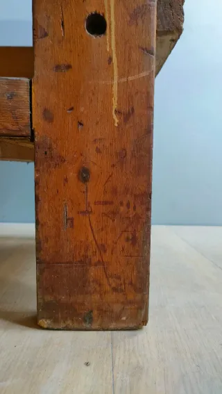 Banco de carpintero antiguo madera