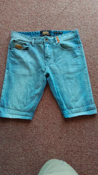 Bermuda tejana Superdry azul