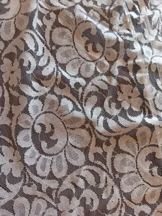 Mantilla fallera con turbante blanco elástico