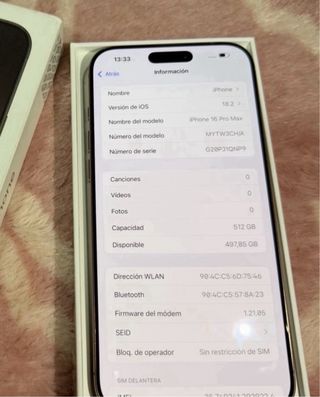 iPhone 16 Pro Max 512GB Dorado