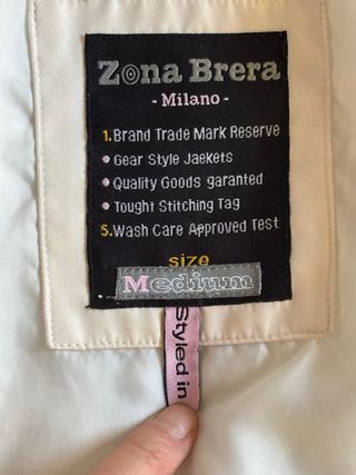 Piumino corto Brera donna bianco