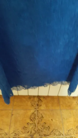 Abito donna blu con coprispalle