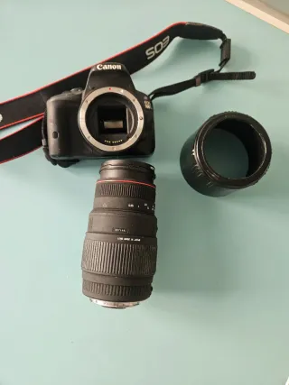 canon eos D100 + objetivo sigma 70-300mm