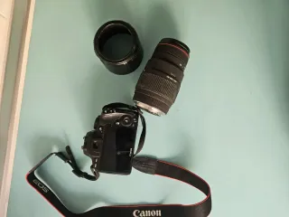 canon eos D100 + objetivo sigma 70-300mm