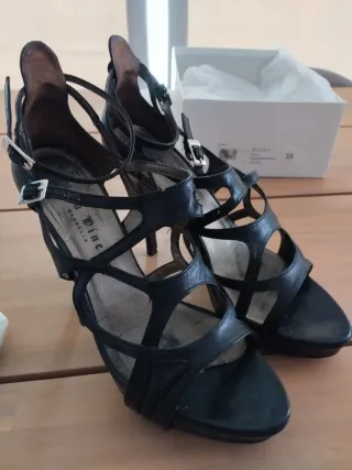 Sandalias Angari Paris Talla 39 Negras