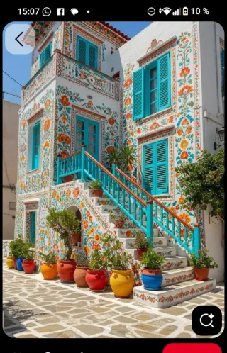 Murales pintados a mano para fachadas