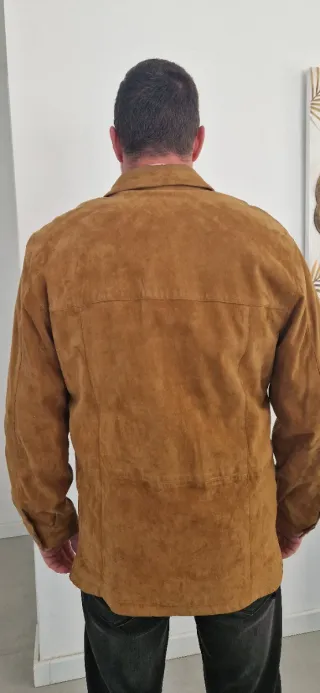 Sobrecamisa de ante hombre