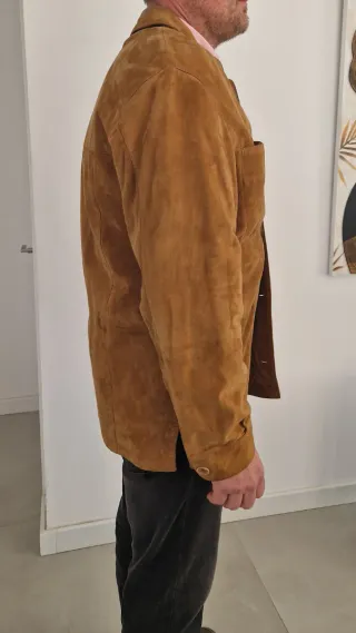 Sobrecamisa de ante hombre