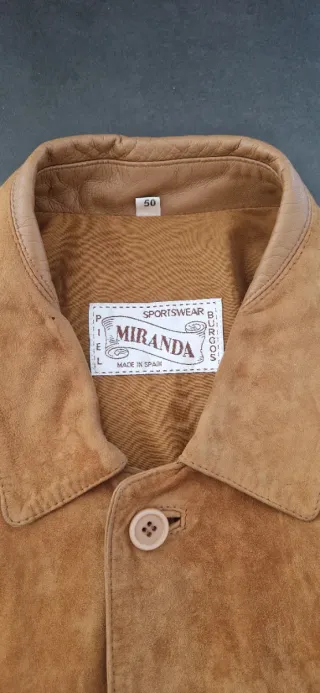 Sobrecamisa de ante hombre