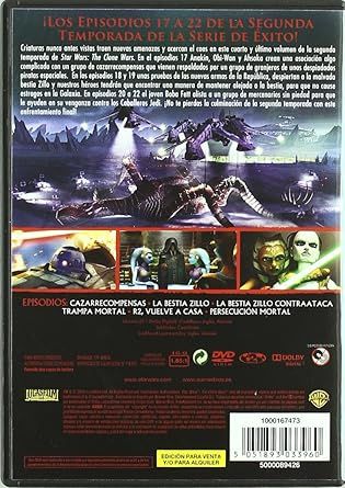 Star Wars The Clone Wars DVD Temporada 2 Vol 3 y 4