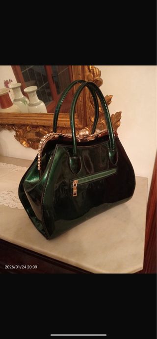 Bolso Joya Grande Verde Esmeralda