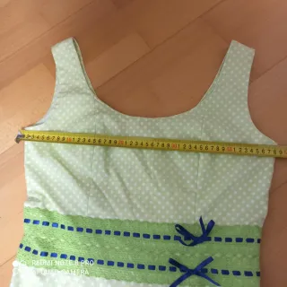 Vestido Flamenca Verde Lunares