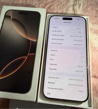 iPhone 16 Pro Max 256GB Dorado