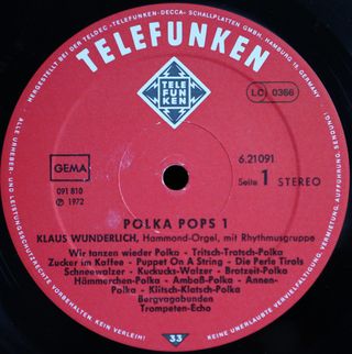 Vinilo Polka Pops 1 - Klaus Wunderlich
