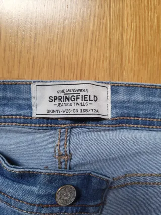 Vaqueros skinny Springfield azules