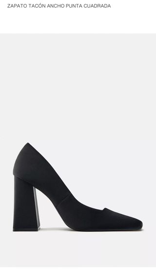 Zapatos tacón Zara Talla 38 Elegantes y Cómodos