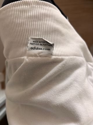 Chaqueta Adidas Vintage Talla M Blanca Dorada