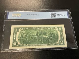 Billete 2 Dólares Radar Capicúa