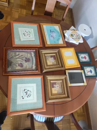 Juego de marcos de madera y cristal