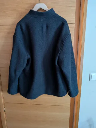 Chaqueta lana cuello alto