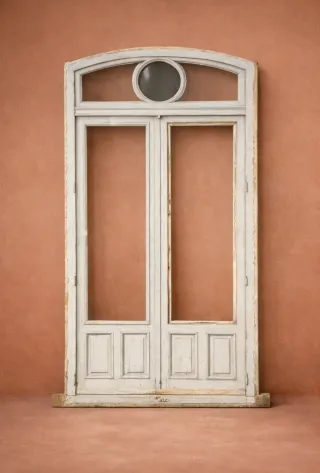 Puerta doble antigua madera 1,30x2,80 disponible 9