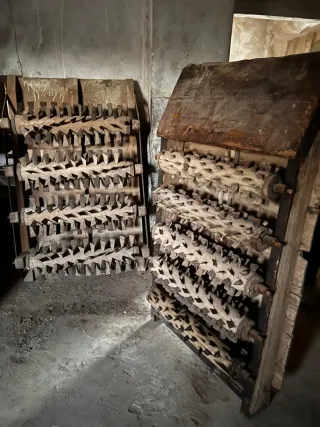 Trillo de rodillos antiguo