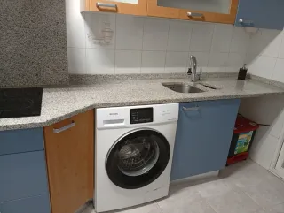 Muebles de cocina madera y cristal