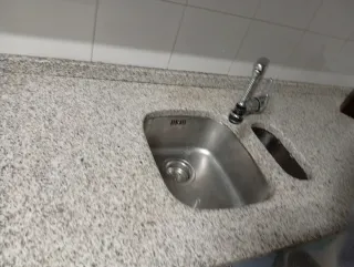 Muebles de cocina madera y cristal