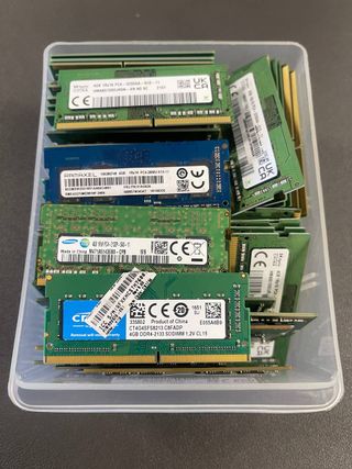 Memorias RAM DDR4 4GB (SK hynix, Samsung, Crucial)