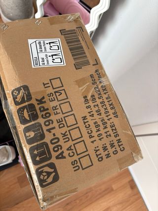 Bicicleta Estática Plegable Homcom Rosa