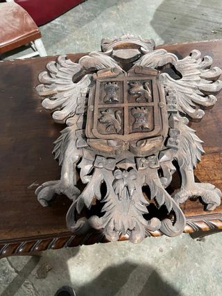 Conjunto Muebles Antiguos Madera maciza Tallada