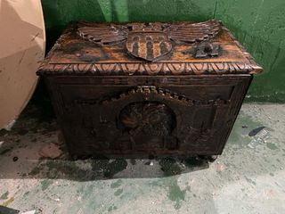 Conjunto Muebles Antiguos Madera maciza Tallada