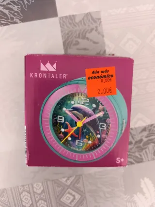 Despertador infantil con diseño de delfín