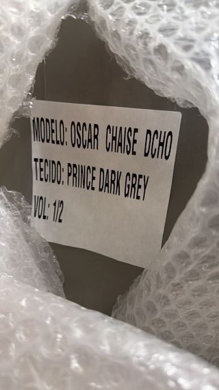 Sofá Chaiselongue Gris Tela