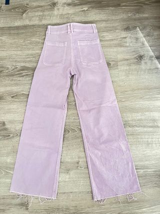 Pantalones vaqueros Zara anchos morados