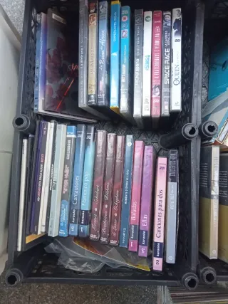 Lote 150€! - 80 CDs! + 40 DVDs,  pelis, cncrts, et