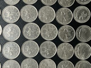 Lote 60 moedas 25 cents Canada 1974