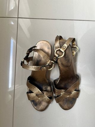 Sandalias doradas Ralph Lauren