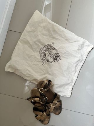 Sandalias doradas Ralph Lauren