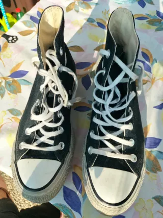 Converse All Star nere platform