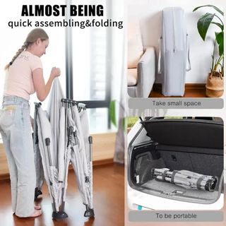 Parque Cuna Plegable Bebé 150x150 + Alfombra